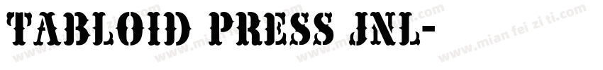 Tabloid Press JNL字体转换
